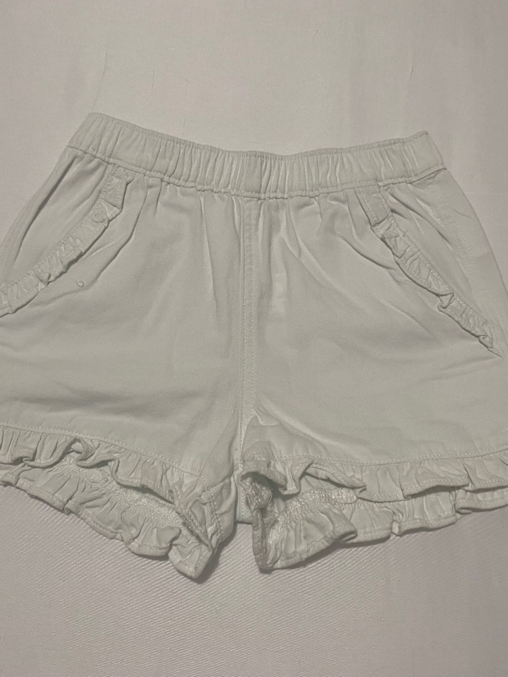 NWT crewcuts Girls White Ruffle Shorts Size 8